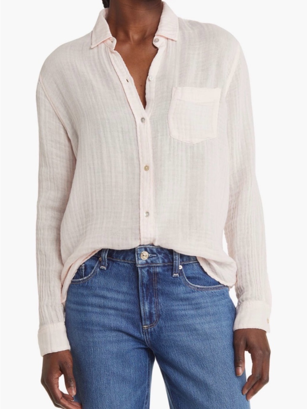 Rails Ellis Gauze Button-Down Shirt MSRP$178
